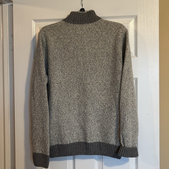Daniele Blasi men’s gray quarter zip wool blend sweater size medium - Picture 6 of 9